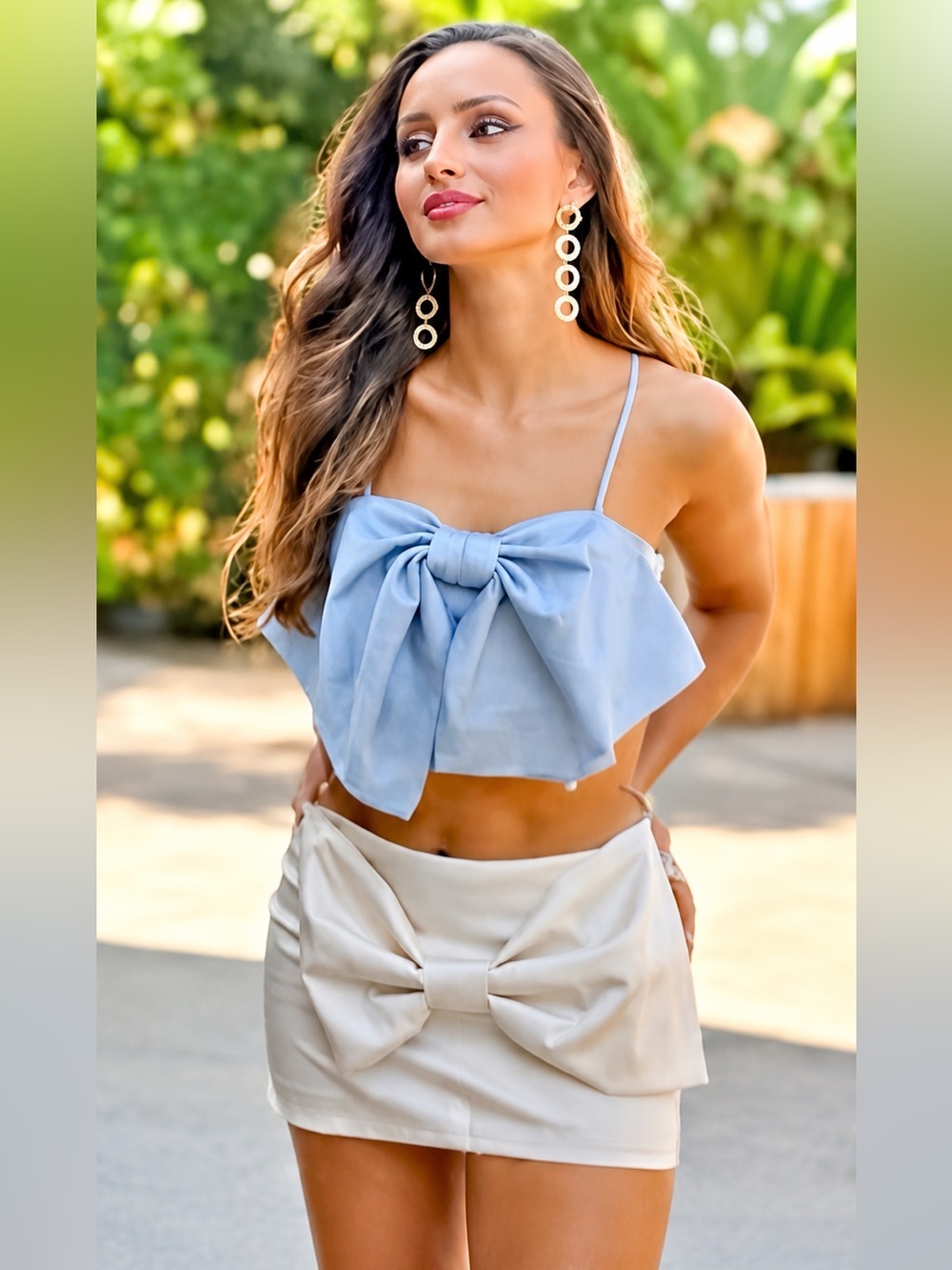 NEW (SET ) ZARA BLOGGER FAV BOW CROP TOP AND BOW SKIRT SIZE XS 
🚨FIRM PRICE